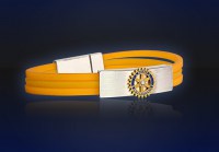 Bracelet with Rotary-Emblem in 18 kt Gold, Diamond